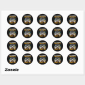 School Compleet Videogame Senior Afstuderen Gift Ronde Sticker (Vel)