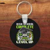 School Compleet Videogame Senior Afstuderen Gift Sleutelhanger (Voorkant)