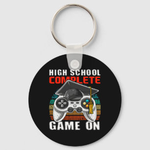 School Compleet Videogame Senior Afstuderen Gift Sleutelhanger