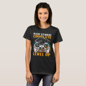School Compleet Videogame Senior Afstuderen Gift T-shirt (Voorkant volledig)