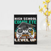 School Compleet Videospel Senior Afstudeercadeau  Kaart (Gele Bloem)