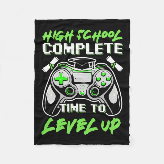School Complete Gaming Apparel Gaming Shirt Grappi Fleece Deken (Voorkant)