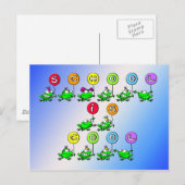 School Cool - Kikkers Briefkaart (Voorkant / Achterkant)