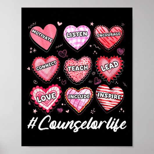 School Counseling Counselor Leven Hart School Val Poster (Voorkant)