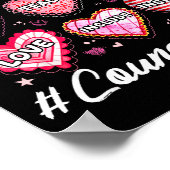 School Counseling Counselor Life Hearts School Val Poster (Hoek)