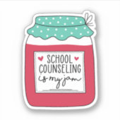 School counseling is mijn jam, schooladviseur Gift Sticker (Voorkant)