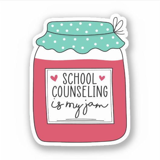 School counseling is mijn jam, schooladviseur Gift Sticker (Voorkant)