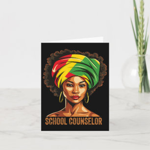 School Counselor Afro African American Black Histo Kaart