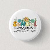 School Counselor Alright Stop Reguleren en luister Ronde Button 3,2 Cm (Voorkant)