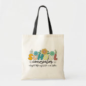 School Counselor Alright Stop Reguleren en luister Tote Bag (Voorkant)
