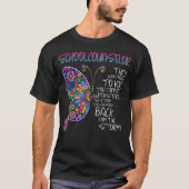 School Counselor Butterfly T-shirt (Voorkant)