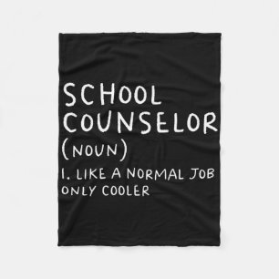 School counselor definitie leuk CK naar school eer Fleece Deken
