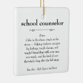 School Counselor Definitie Waardering Gift Keramisch Ornament (Rechts)