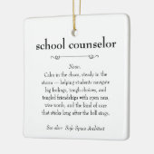 School Counselor Definitie Waardering Gift Keramisch Ornament (Links)