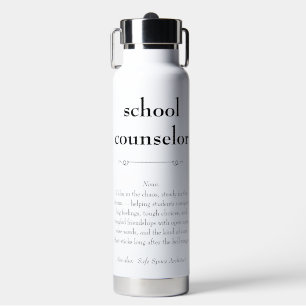 School Counselor Definitie Waardering Gift Waterfles