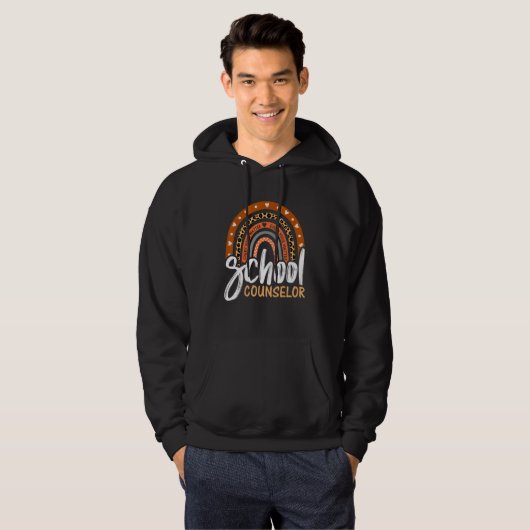 School Counselor Elke stem telt terug naar Schoo Hoodie (Voorkant volledig)