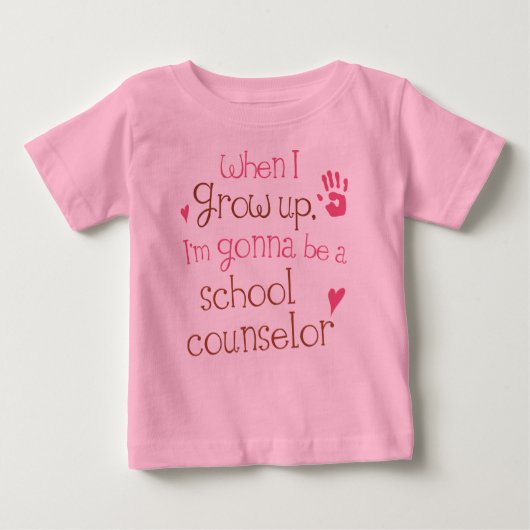 School Counselor (Future) Baby Baby T-Shirt (Voorkant)