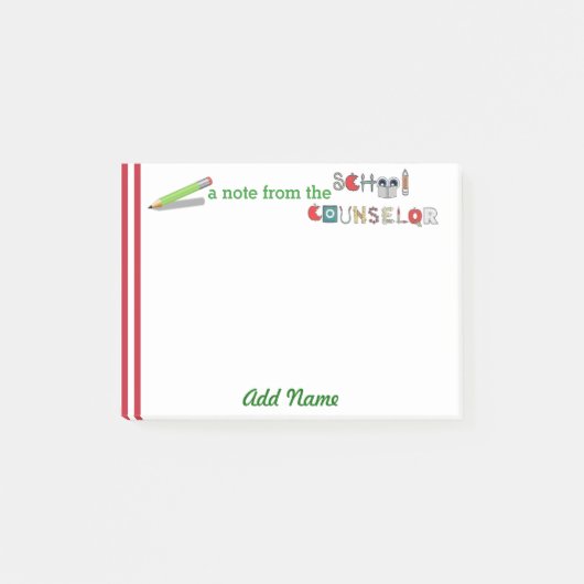 School Counselor Gepersonaliseerd Post-it® Note (Voorkant)