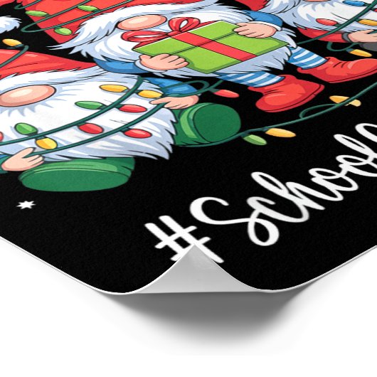 School Counselor Gnome Everything Is Fine Funny Ch Poster (Hoek)