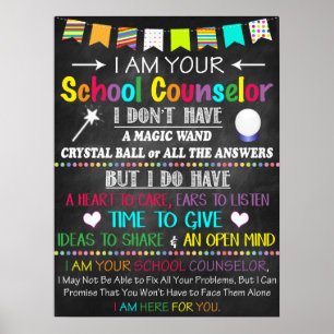 School Counselor Kantoor Decor Poster