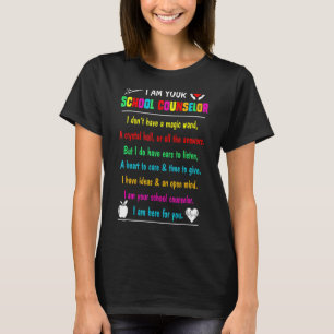 School Counselor Kantoor School Guidance Teacher C T-shirt