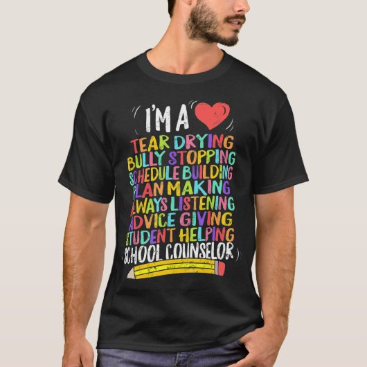 School Counselor National School counseling Week e T-shirt (Voorkant)