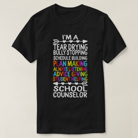 School Counselor National School counseling Week T T-shirt (Design voorkant)