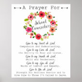 School Counselor Prayer art Poster (Voorkant)