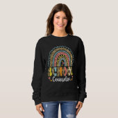 School Counselor Rainbow Leopard School Counseling Trui (Voorkant volledig)