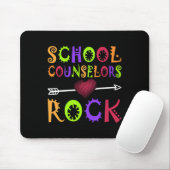 School Counselor Rock Heart Book School Counseling Muismat (Met muis)