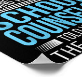 School Counselor Shirt If At First You Don't Succe Poster (Hoek)