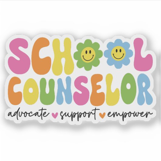 School Counselor Terug naar School Counseling Lera Sticker (Voorkant)