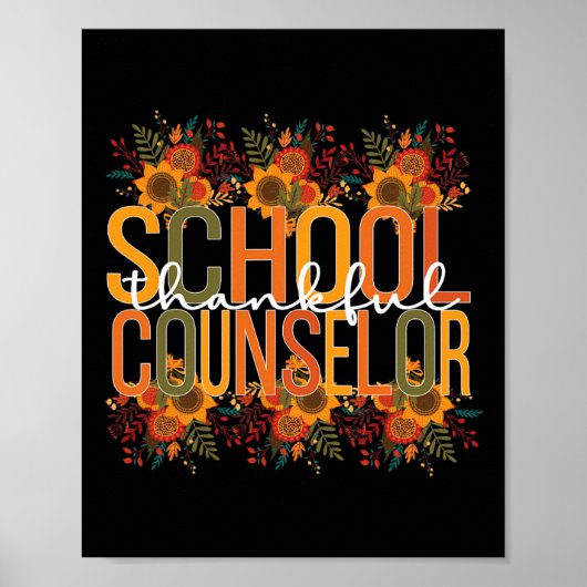 School Counselor Thanksgiving School Counseling Poster (Voorkant)