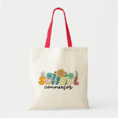 School Counselor Wildflower Leraar Schattige Mama Tote Bag (Voorkant)