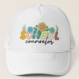 School Counselor Wildflower Leraar Schattige Mama  Trucker Pet