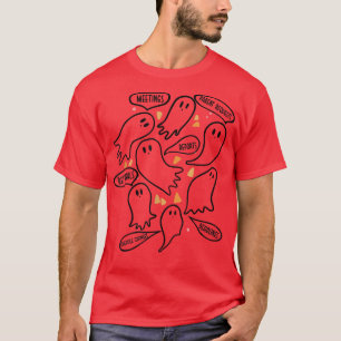 School Counselorschattige geest ghoul grappig hall T-shirt