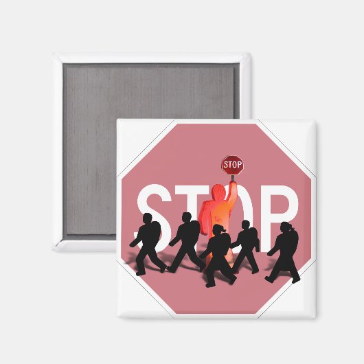 School Crossing Guard Magneet (Voorkant / Achterkant)