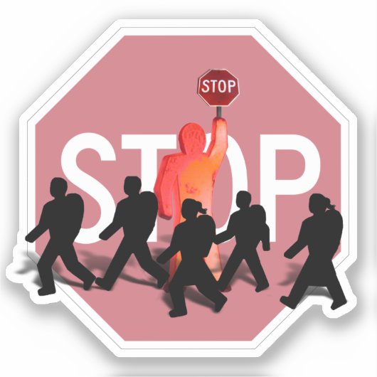 School Crossing Guard Sticker (Voorkant)