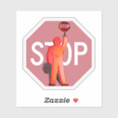 School Crossing Guard Sticker (Vel)