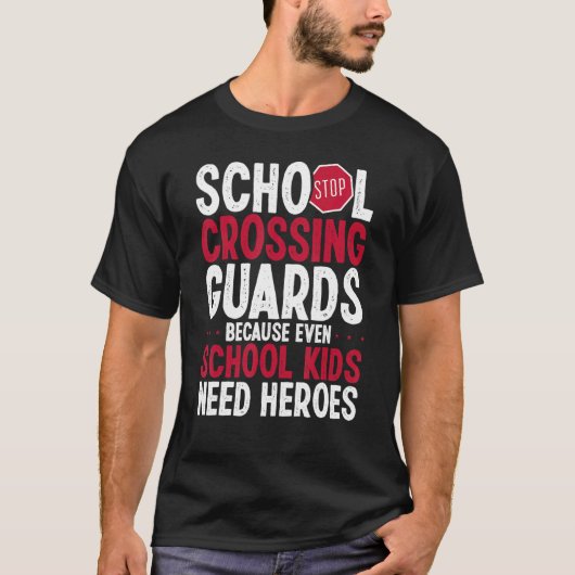 School Crossing Guard U2013 School Traffic Safety T-shirt (Voorkant)