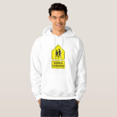 School Crossing Sign Mannen Hoodie (Voorkant volledig)
