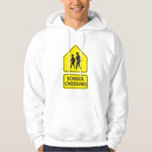 School Crossing Sign Mannen Hoodie (Voorkant)