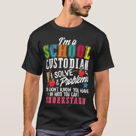 School Custodian Appreciation Gift, School T-shirt (Voorkant)