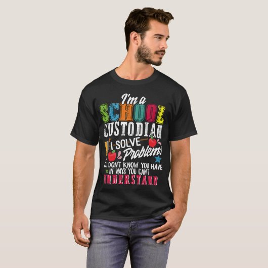 School Custodian Appreciation Gift, School T-shirt (Voorkant volledig)