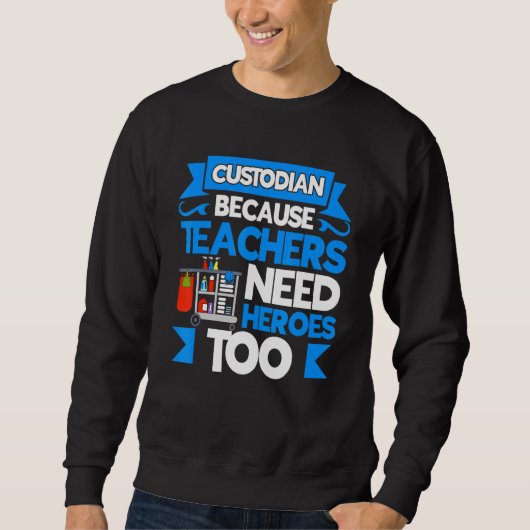 School Custodian Apprecie Janitor Work Uniform Trui (Voorkant)