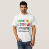 School Custodian Definition School Janitor Appreci T-shirt (Voorkant volledig)