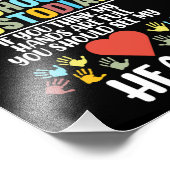 School Custodian Heart Caretaker Janitor Appreciat Foto Afdruk (Hoek)