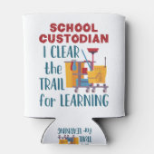 School Custodian I Clear the Trail for Learning Blikjeskoeler (Achterkant)