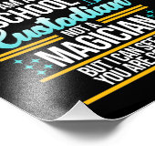 School Custodian Magicia Caretaker Janitor Graphi Foto Afdruk (Hoek)