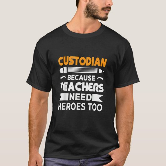 School Custodian T-shirt (Voorkant)